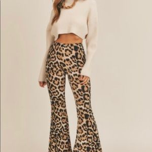 Purr-fect Knit Flare Leg Pant